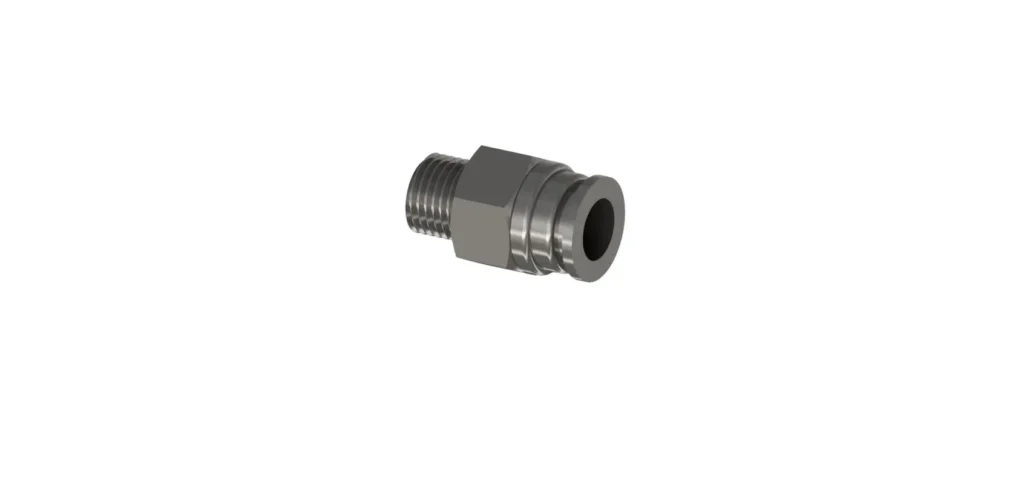 10mm – 1/4” Bsp straight,  304 Stainless steel fitting