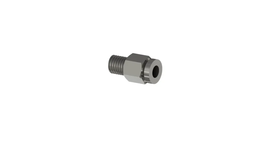 6mm – 1/4” bsp straight,  304 Stainless steel fitting